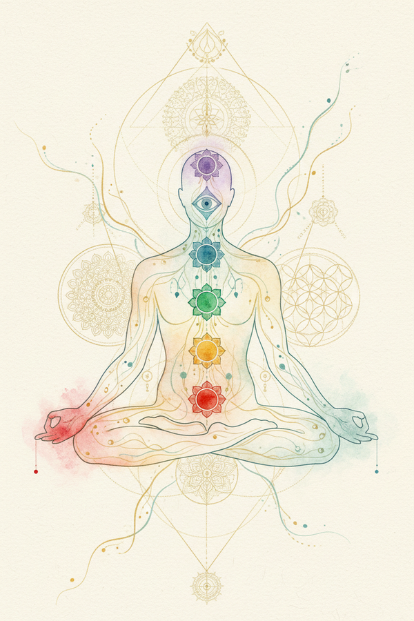 Chakra Energy Body Diagram