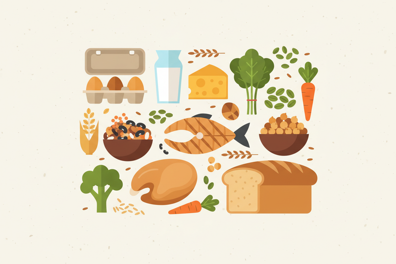Dietary Foods Illustration