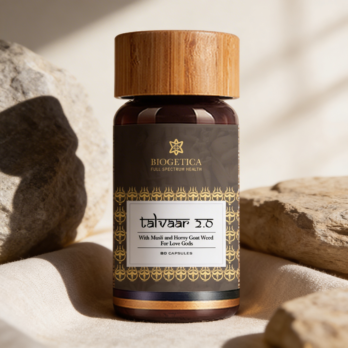 Biogetica Talvaar 2.0 With Ashwagandha, Shilajit, Safed Musli & Horny Goat Weed Extract Stamina Booster Supplements for Men