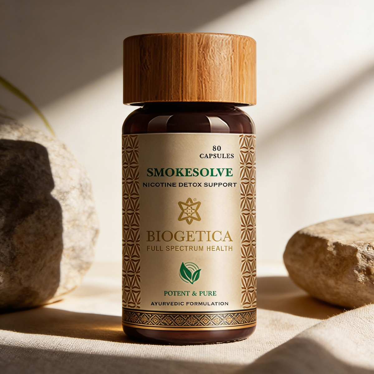 Biogetica Smokesolve (Lungs Detox, Anti Nicotin) 80 Capsule